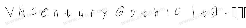 VNcentury Gothic Ita字体转换